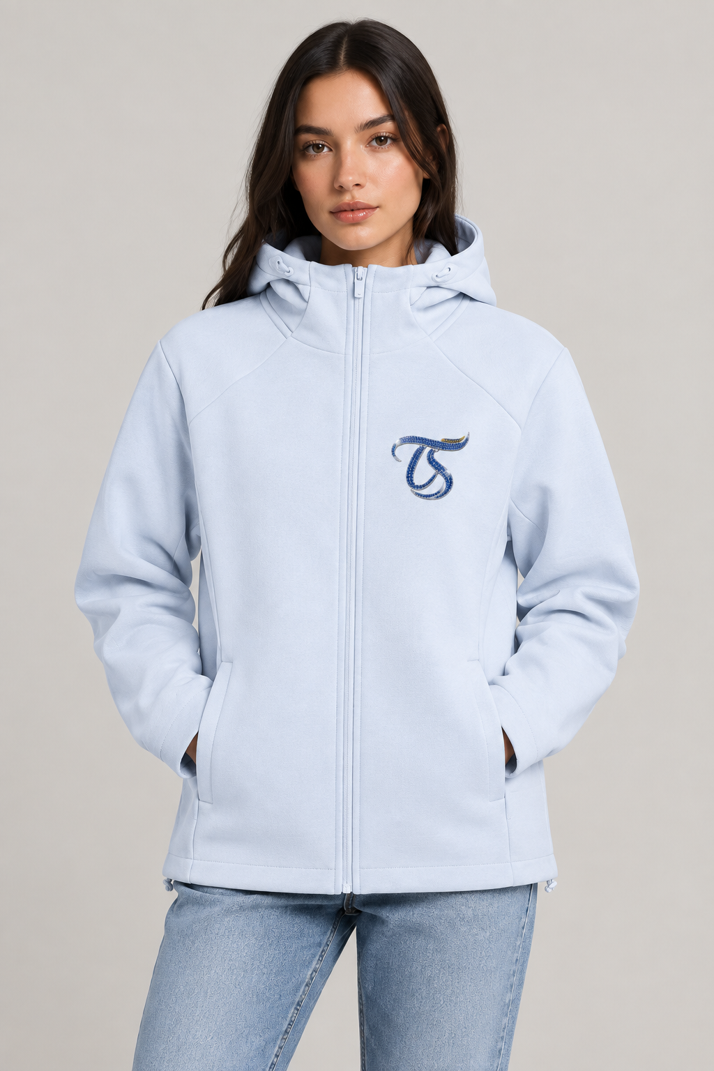 Cancer Unisex Paneled Full Zip Hoodie