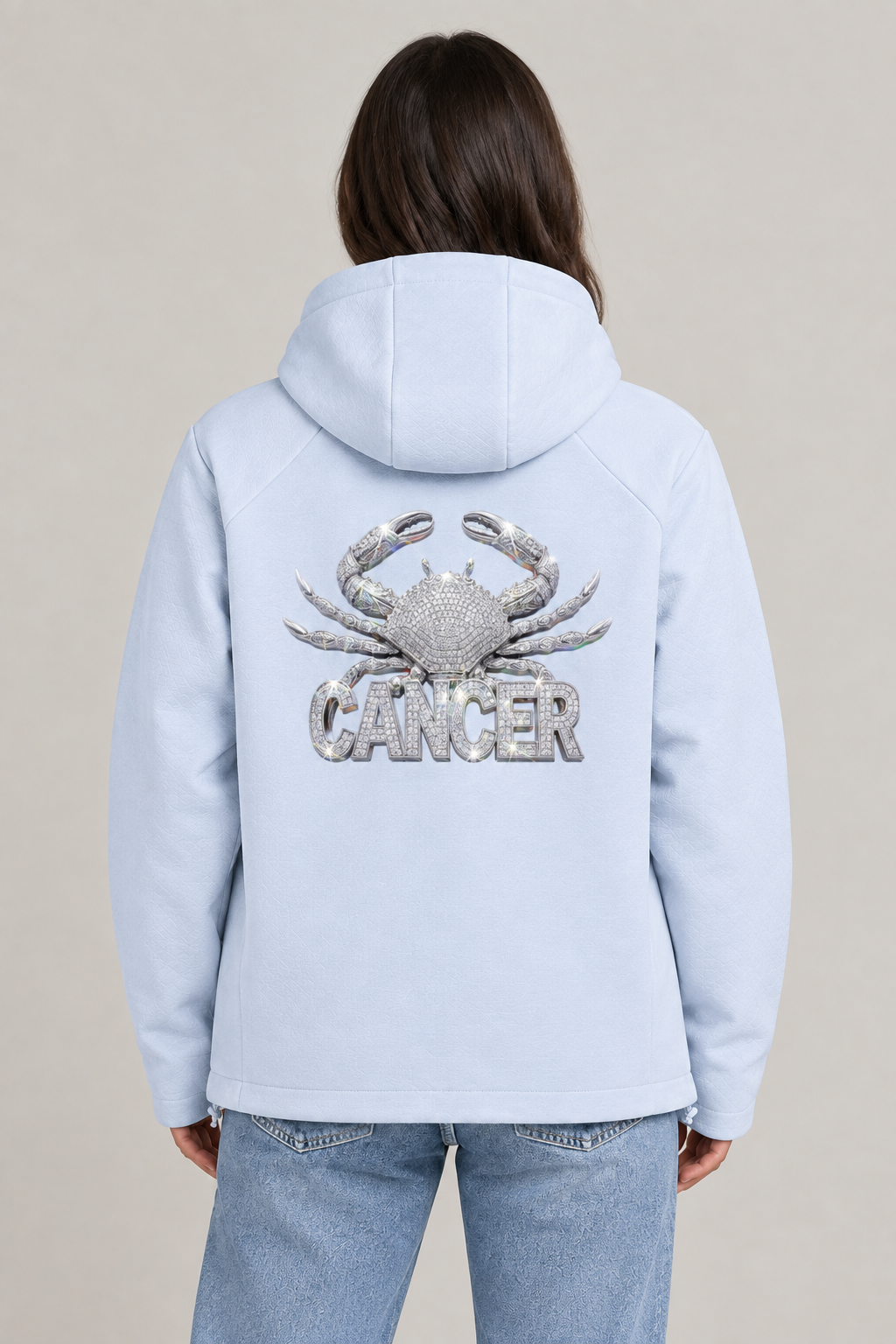 Cancer Unisex Paneled Full Zip Hoodie