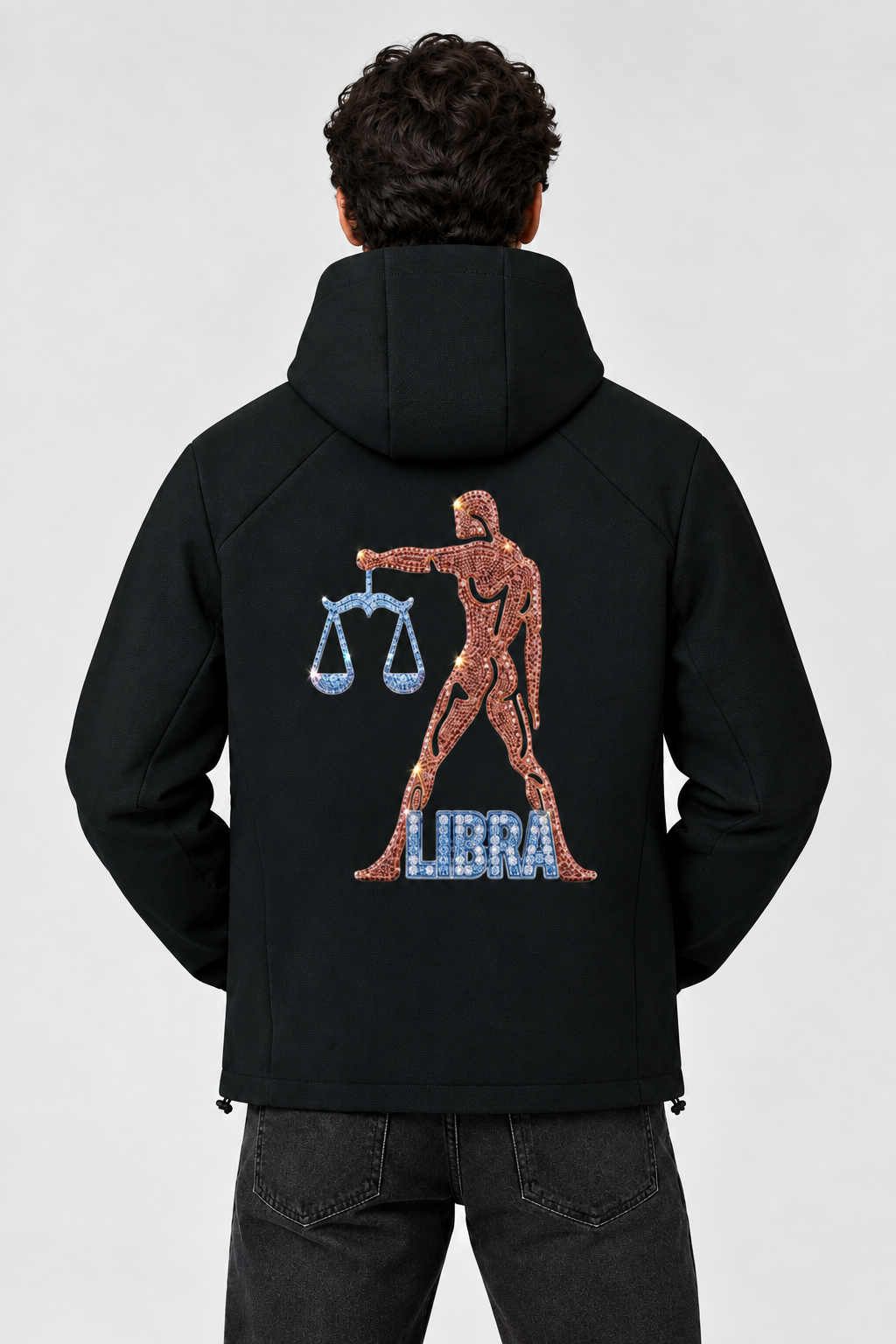 Libra Unisex Paneled Full Zip Hoodie