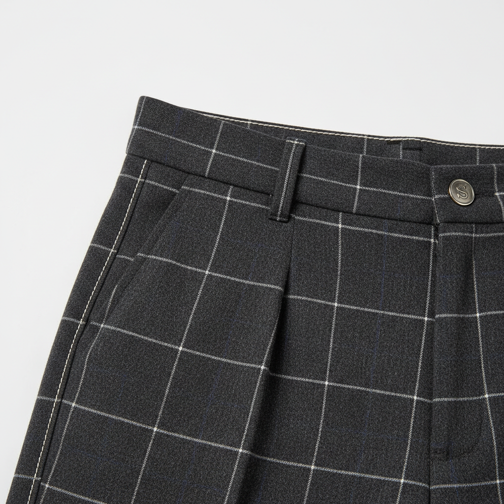 Plaid Pants Detail